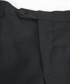 SAKS FIFTH AVE - Black Wool & Silk MADE IN ITALY Flat Front Dress Pants- 44W