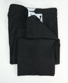 SAKS FIFTH AVE -Black Wool & Silk MADE IN ITALY Flat Front Dress Pants- 34W