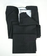 SAKS FIFTH AVE - Charcoal Wool & Silk MADE IN ITALY Flat Front Dress Pants - 30W