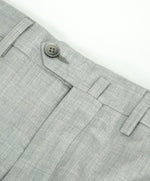 SAKS FIFTH AVE - Light Gray 100% SILK Made In Italy Flat Front Dress Pants - 32W