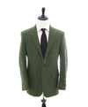 SAKS 5TH AVE BY HICKEY FREEMAN - Green Flannel Wool Blazer -  44L