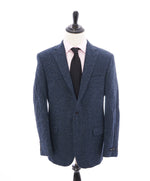 SAKS 5TH AVE BY HICKEY FREEMAN - Blue Flannel Wool Blazer -  40R
