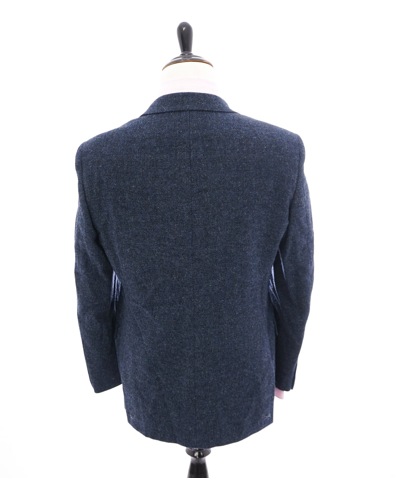 SAKS 5TH AVE BY HICKEY FREEMAN - Blue Flannel Wool Blazer -  40R