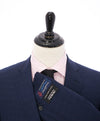 SAKS FIFTH AVENUE / ERMENEGILDO ZEGNA- Slim Medium Blue/Red Check Wool Blazer- 42R