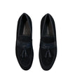 SAKS FIFTH AVENUE- Blue Leather & Suede Tassel Loafers - 11