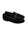 SAKS FIFTH AVENUE- Blue Leather & Suede Tassel Loafers - 11