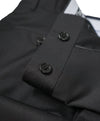 SAKS FIFTH AVENUE -  Solid Black Made In Italy Dress Pants - 36W