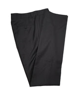 SAKS FIFTH AVENUE -  Solid Black Made In Italy Dress Pants - 36W