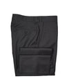SAKS FIFTH AVENUE -  Solid Black Made In Italy Dress Pants - 36W