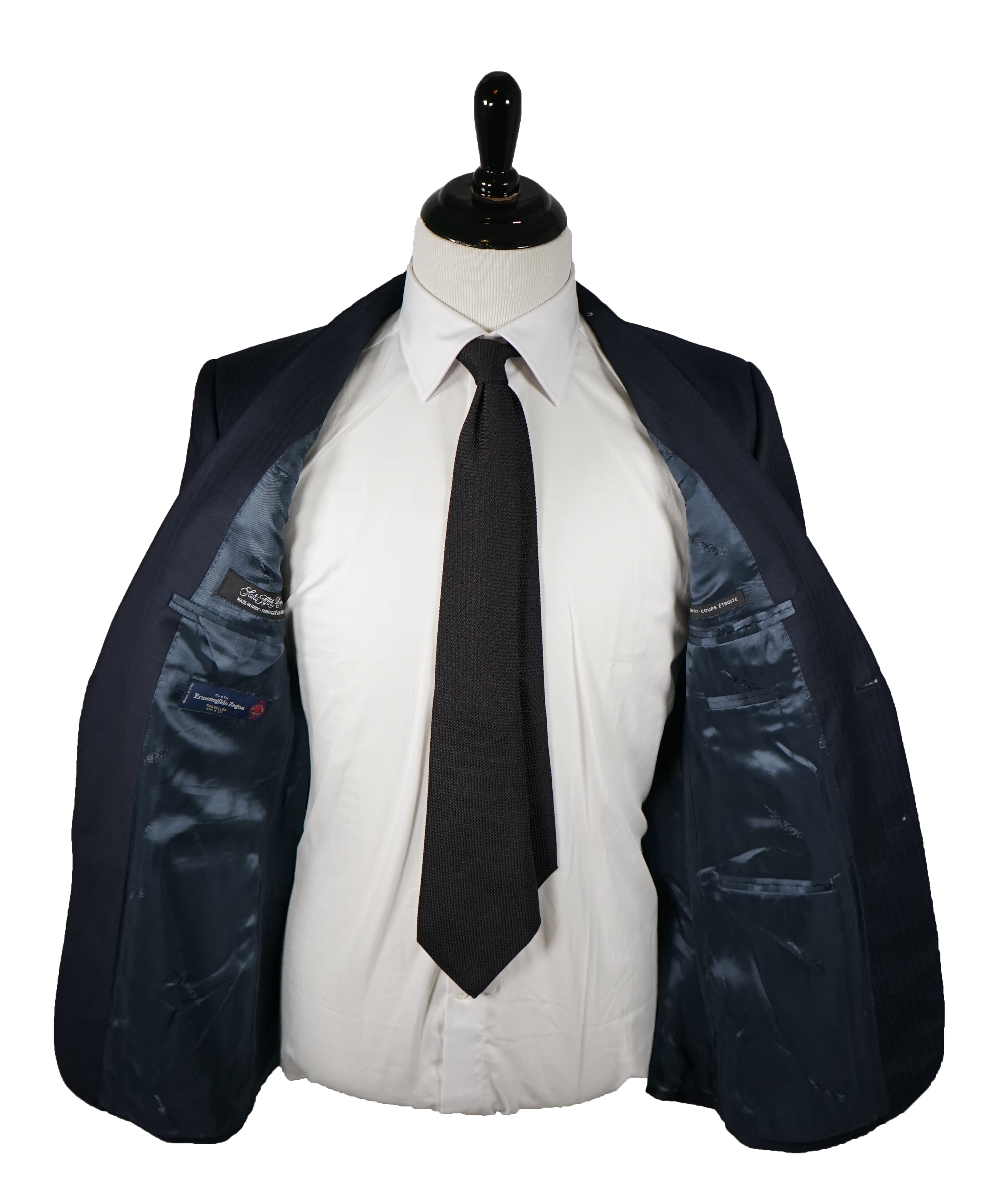 SAKS FIFTH AVENUE / ERMENEGILDO ZEGNA- Slim Silk Blend Plaid Blazer- 40R