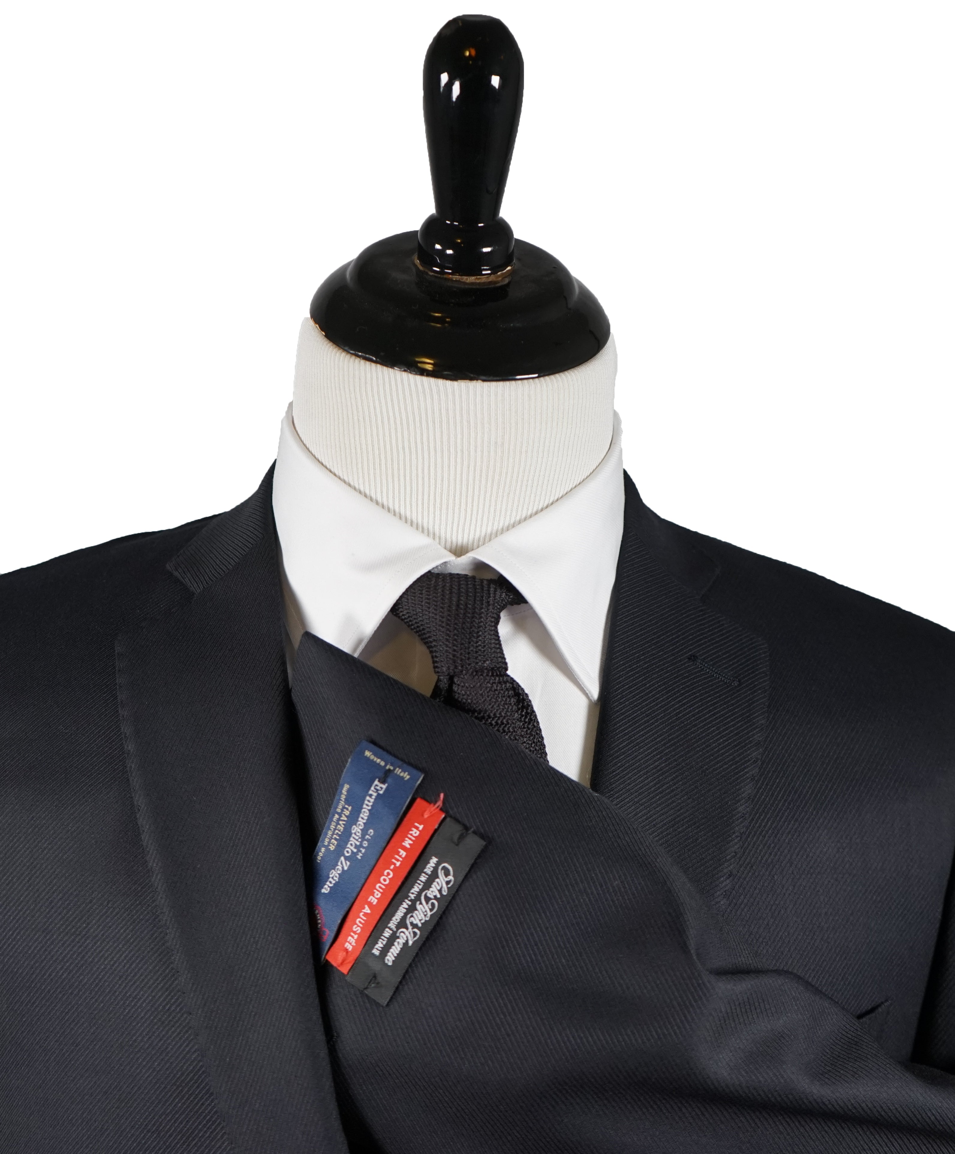 SAKS FIFTH AVENUE ERMENEGILDO ZEGNA CLOTH - Navy Twill Made in Italy Blazer- 40R