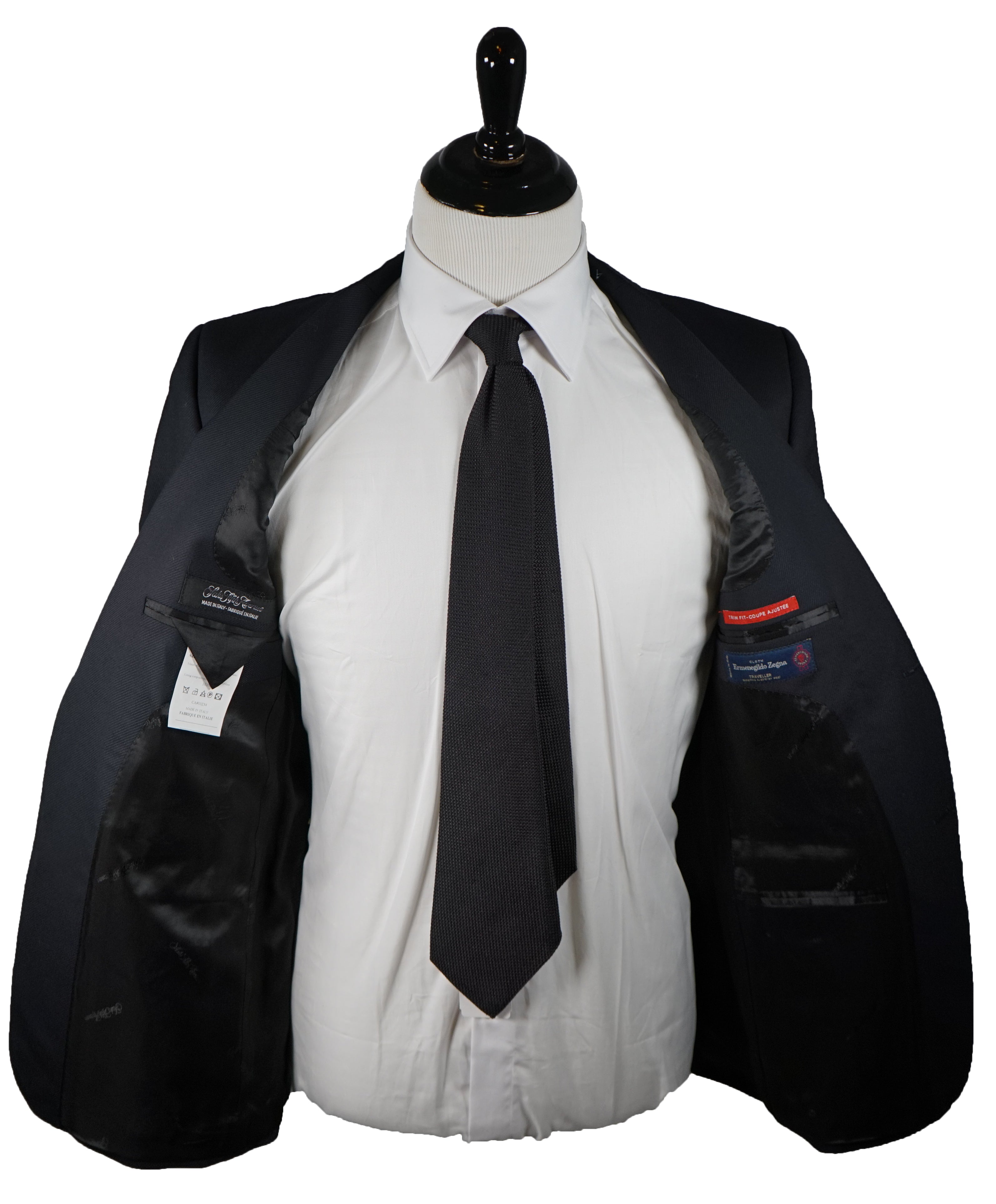 SAKS FIFTH AVENUE ERMENEGILDO ZEGNA CLOTH - Navy Twill Made in Italy Blazer- 40R