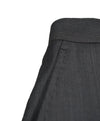 SAKS FIFTH AVE - Gray Micro Herringbone Flat Front Dress Pants - 33W
