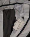 SAKS FIFTH AVE - Gray Micro Herringbone Flat Front Dress Pants - 33W