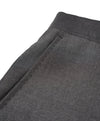 SAKS FIFTH AVE - Gray W Purple Lining Wool MADE IN ITALY Flat Front Dress Pants - 32W