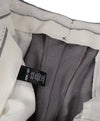 SAKS FIFTH AVE - Light Gray Wool Flat Front Dress Pants - 35W