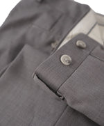 SAKS FIFTH AVE - Light Gray Wool Flat Front Dress Pants - 35W