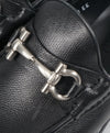 SALVATORE FERRAGAMO - “Mason” Pebbled Leather Logo Bit Loafers - 8.5 EE