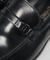 SALVATORE FERRAGAMO - “Destin” Black Slip-On Loafer With Engraved Bit - 11 EE
