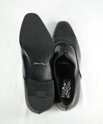 SALVATORE FERRAGAMO - “Dunn” Fedele style Black Oxford W Rubber Sole - 10 EE