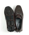 SALVATORE FERRAGAMO - “Parigi” Brown Grained Pebbled Leather Loafers - 9.5 D
