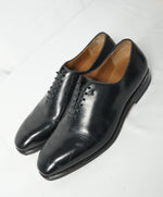 SALVATORE FERRAGAMO - “CARMELO” Whole-Cut Black Oxfords - 9.5 D