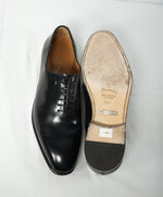 SALVATORE FERRAGAMO - “CARMELO” Whole-Cut Black Oxfords - 9.5 D