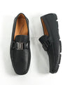 SALVATORE FERRAGAMO - “Sardegna" Black Iconic Pebbled Loafers - 8.5 D