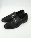 SALVATORE FERRAGAMO - “Flori 2” Pebbled Leather Gancini Bit Black Loafers - 7.5 D