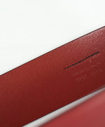 SALVATORE FERRAGAMO - Red & Gold Oversized Leather Gancini Belt - 38W