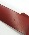 SALVATORE FERRAGAMO - Red & Gold Oversized Leather Gancini Belt - 38W