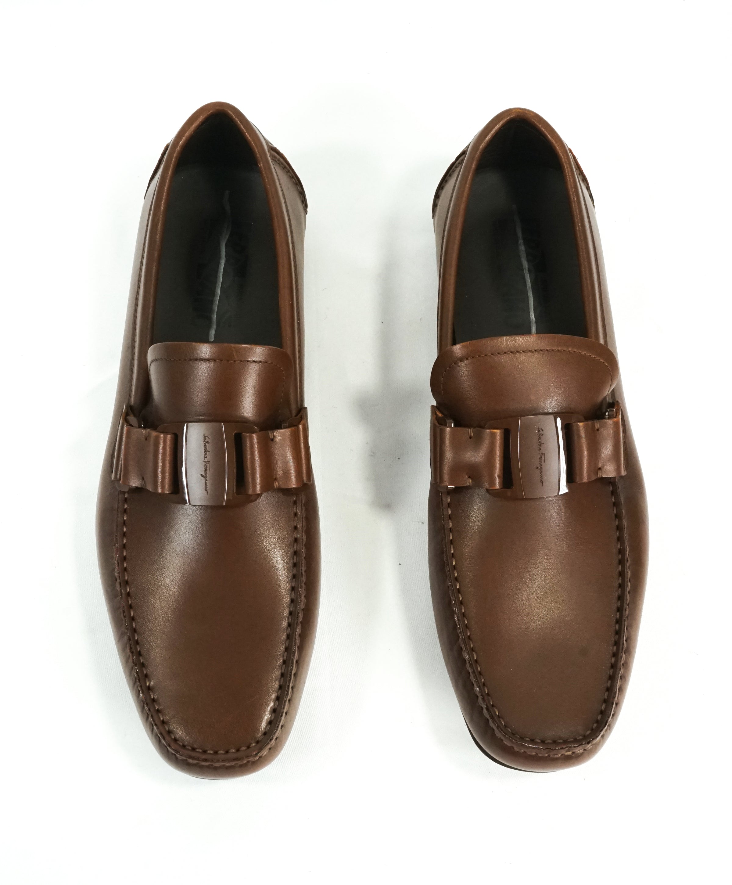 SALVATORE FERRAGAMO - “Sardegna Tonal Brown Iconic Leather Loafers - –  Luxe Hanger
