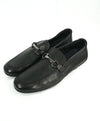 SALVATORE FERRAGAMO - “Nowell” Black Slip-On Gancini Venetian Loafers - 10.5 D