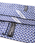 SALVATORE FERRAGAMO  - *Father & Son Set* Navy/Yellow Elephant Tie  -