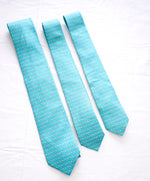 SALVATORE FERRAGAMO - *Father & Son 3 TIE SET* Mint Green Elephant Tie -