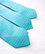 SALVATORE FERRAGAMO - *Father & Son 3 TIE SET* Mint Green Elephant Tie -
