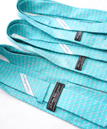 SALVATORE FERRAGAMO - *Father & Son 3 TIE SET* Mint Green Elephant Tie -