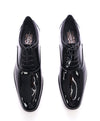 SALVATORE FERRAGAMO - "Aiden" Black Patent Leather Tipped Oxfords - 11.5 D