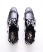 SALVATORE FERRAGAMO - "Aiden" Black Patent Leather Tipped Oxfords - 10.5 D