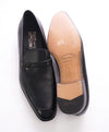 SALVATORE FERRAGAMO - “Destin” Black Slip-On Loafer With Engraved Bit - 13 D