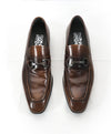SALVATORE FERRAGAMO -“Dinamo” 2 Tone Gancini Bit Brown Leather Loafers -8.5 D
