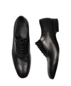 SALVATORE FERRAGAMO - "FARNESE" Textured Black Oxfords - 10D