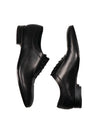 SALVATORE FERRAGAMO - "FARNESE" Textured Black Oxfords - 10D