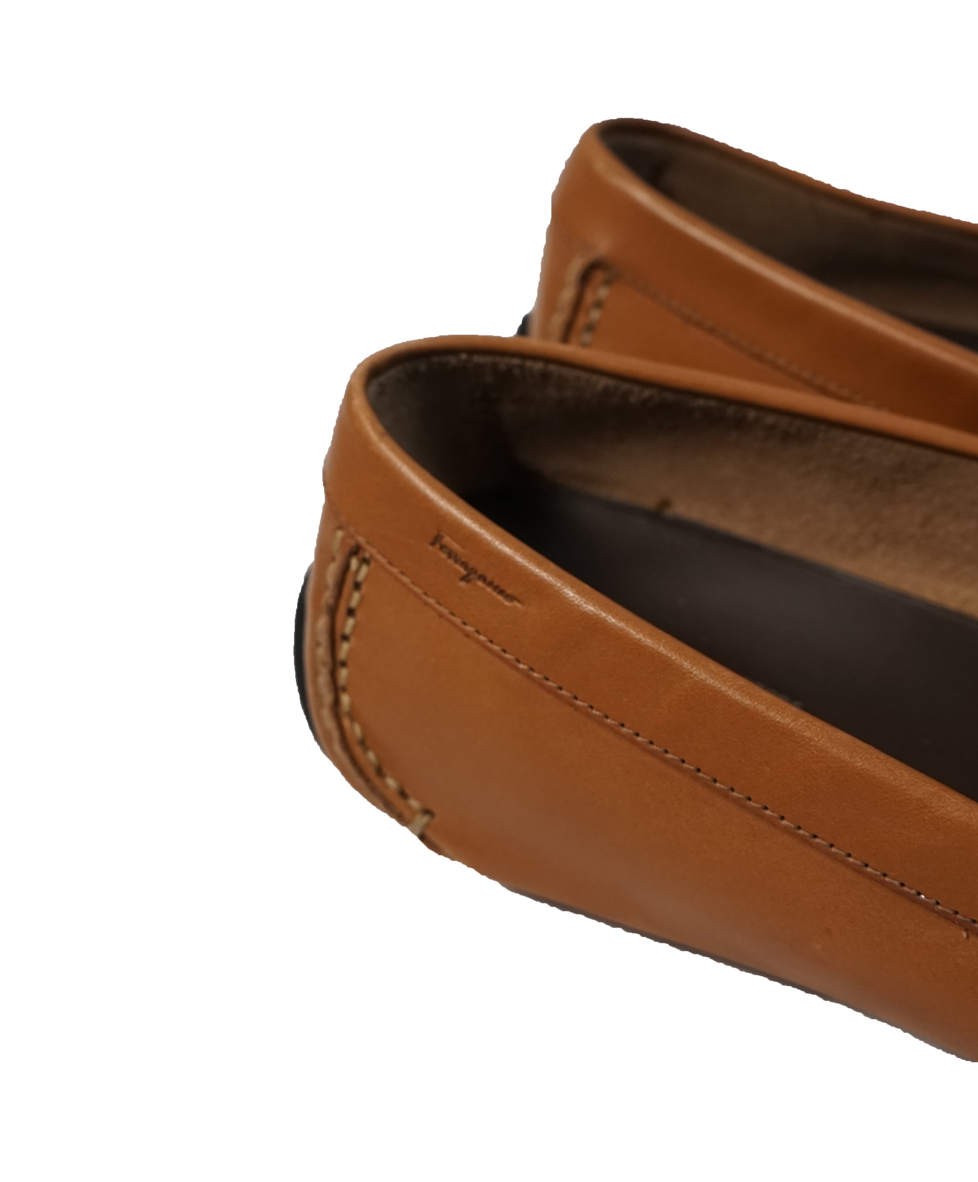 SALVATORE FERRAGAMO - Gancini Bit Beige Logo Loafers - 13
