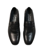 SALVATORE FERRAGAMO - “Ruston” Black Multi-Textured Leather Loafer - 7.5