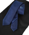 SALVATORE FERRAGAMO - Skinny Navy Rooster Tie