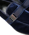 SALVATORE FERRAGAMO - Velvet "DANNY 2" Loafers Royal Blue Sardegna Buckle  - 10.5D