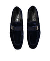 SALVATORE FERRAGAMO - Velvet "DANNY 2" Loafers Royal Blue Sardegna Buckle  - 10.5D