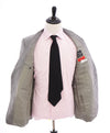 SAMUELSOHN - Notch Lapel "Performance" Gray Windowpane Check Suit - 42R