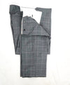 SAMUELSOHN - Notch Lapel "Performance" Gray Windowpane Check Suit - 42R